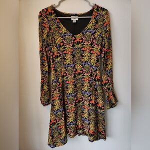 Floral Bell Sleeve Dress